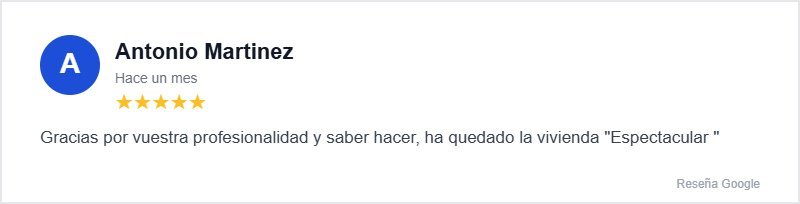 Reseña Google Antonio Martinez