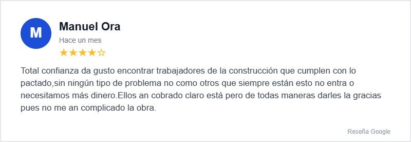 Reseña Google Manuel Ora